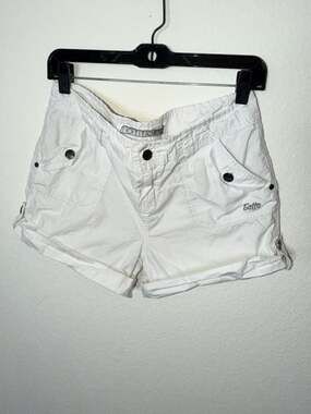 Totto VTG White 100% Cotton Cargo Style Shorts